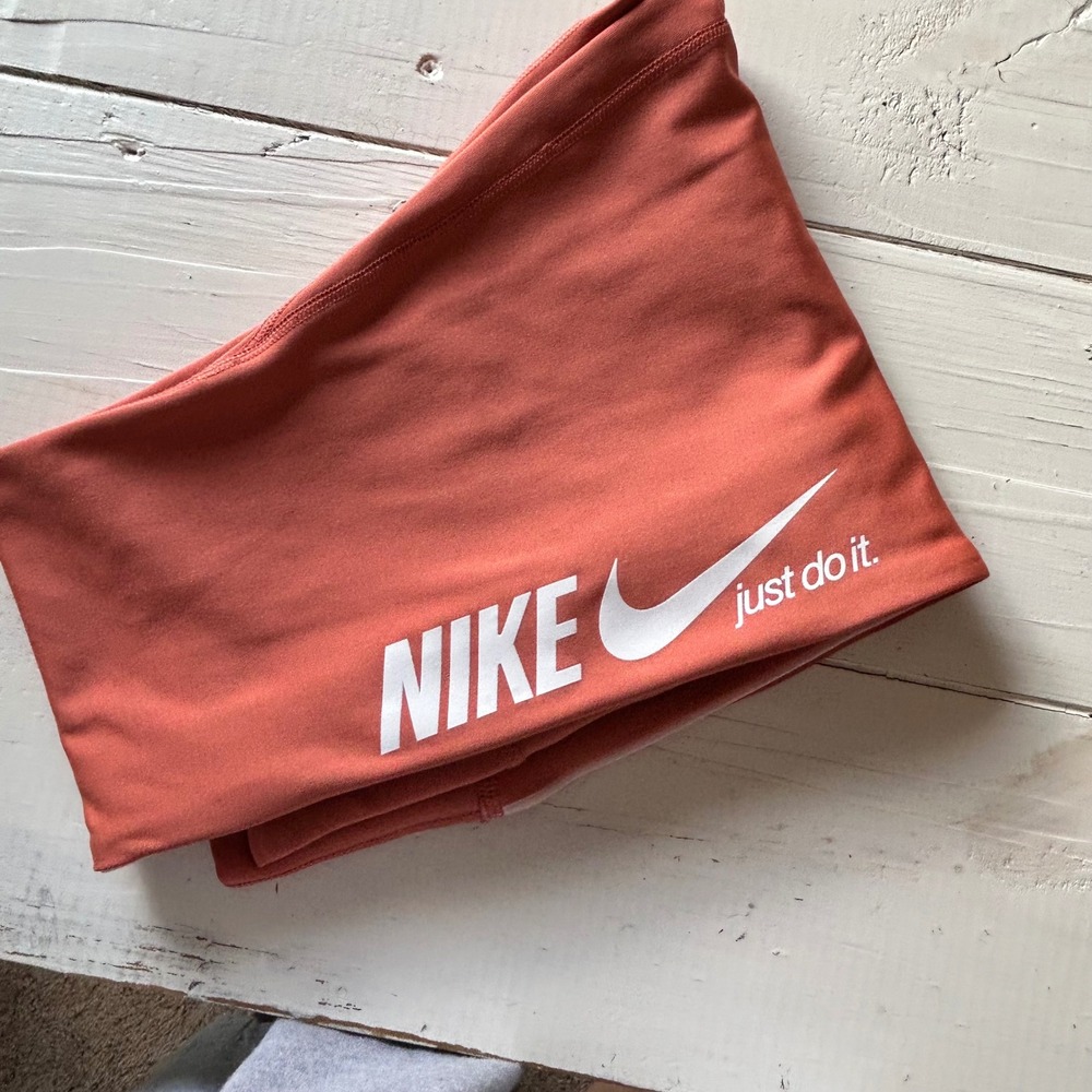 Nike Womens High Waisted Just Do It Leggings Orange XS DM7272-827
